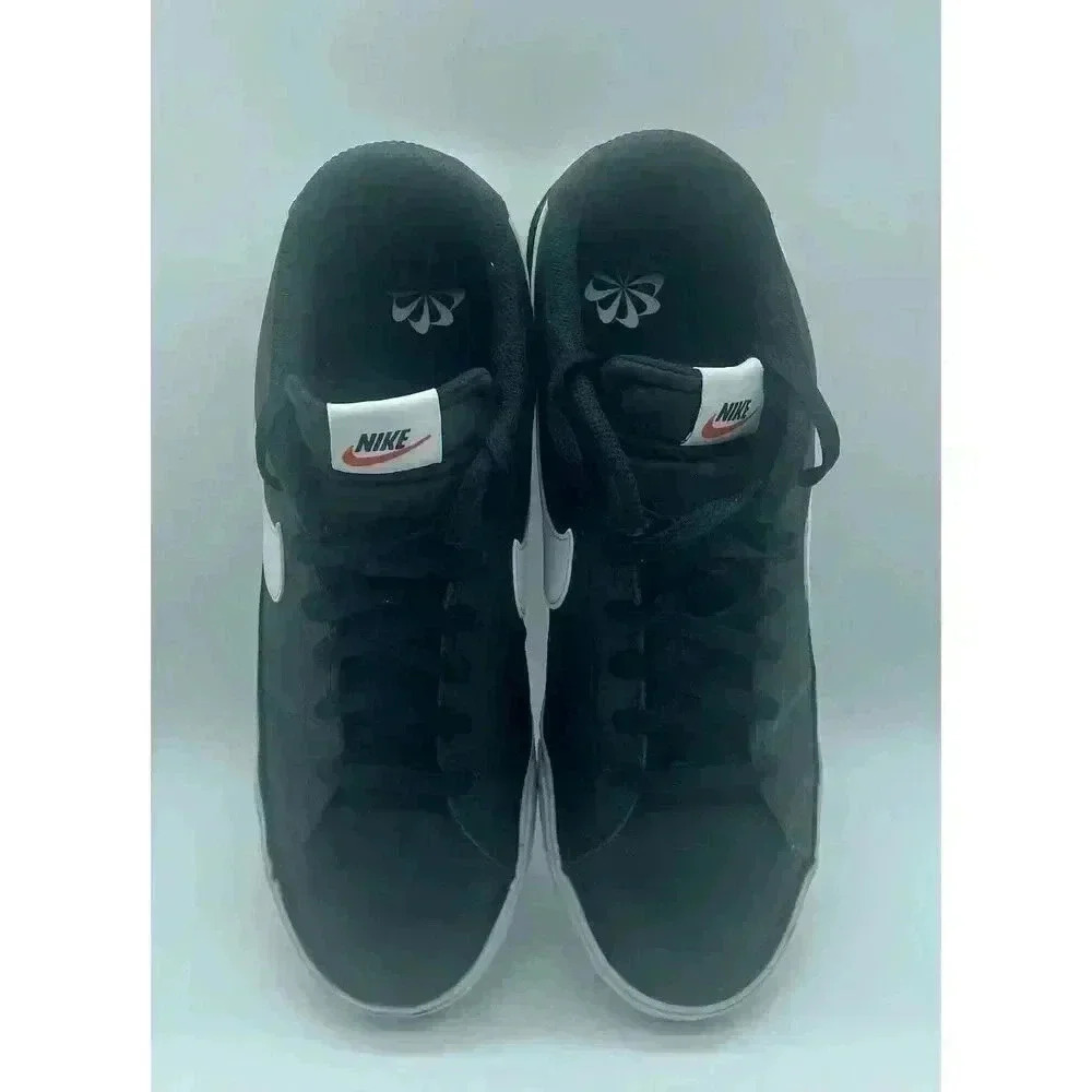 Nike Court Legacy Men's Leather & Canvas Shoes Black/White DH3162 001 Size 13